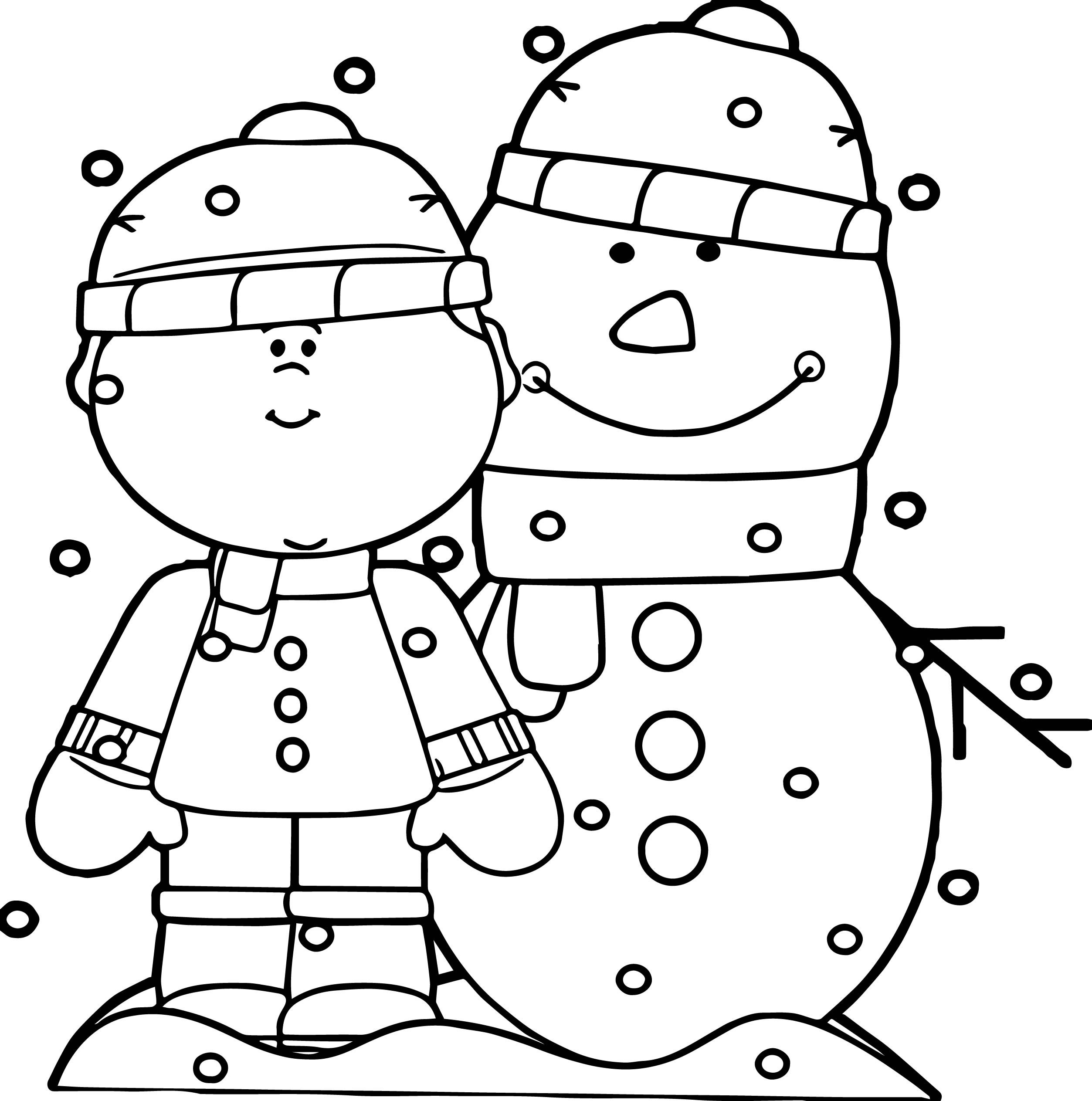 preschool coloring pages for winter