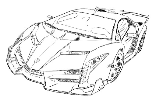 Coloring Pages | Lamborghini Coloring Pages For Aults