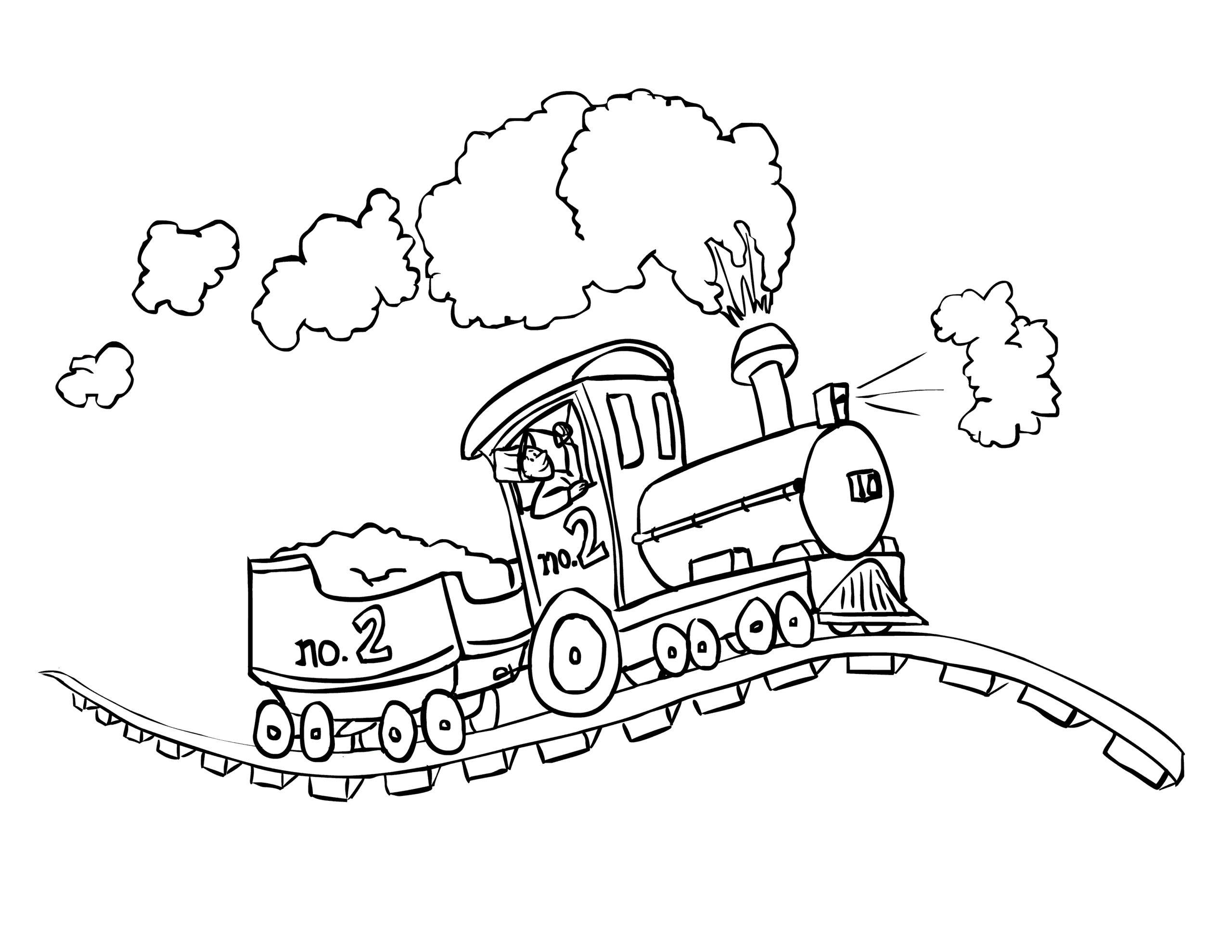 thomas train drawing for kids