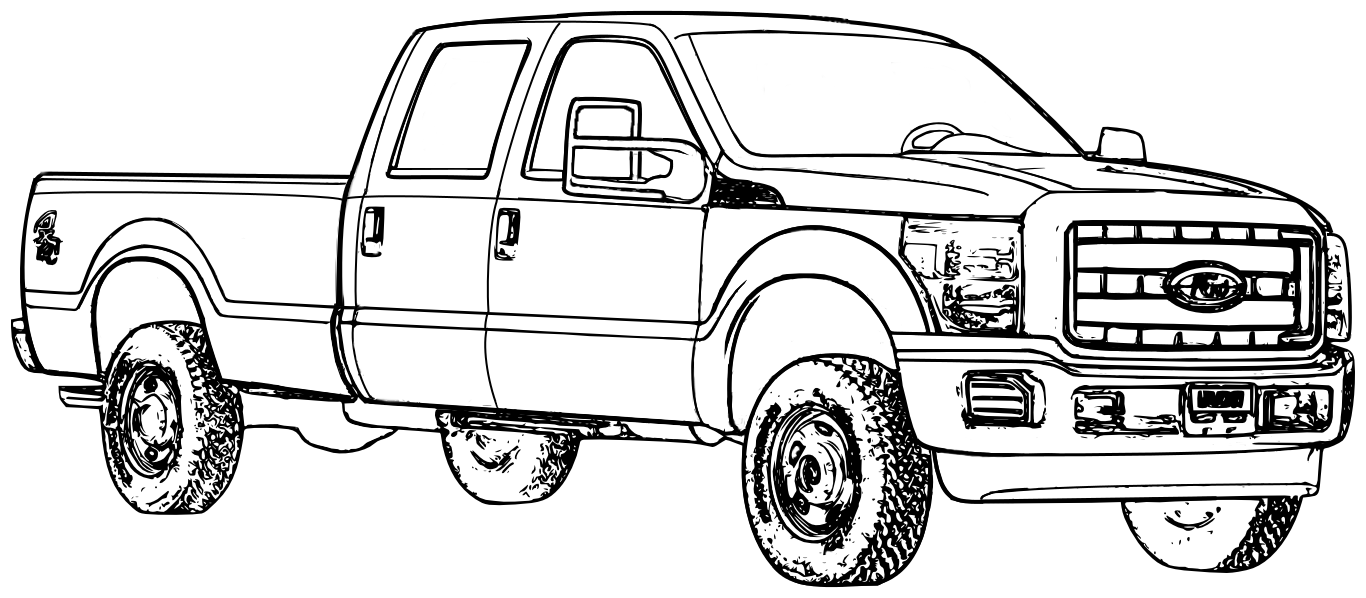 Truck Coloring Pages For Kids coloring page