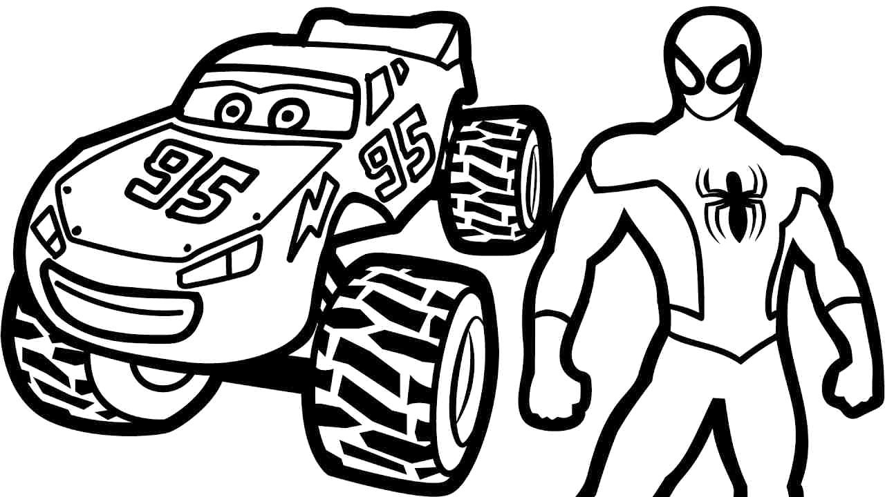 Coloring pageT-MAXXHA!  Monster truck coloring pages, Truck coloring  pages, Cars coloring pages