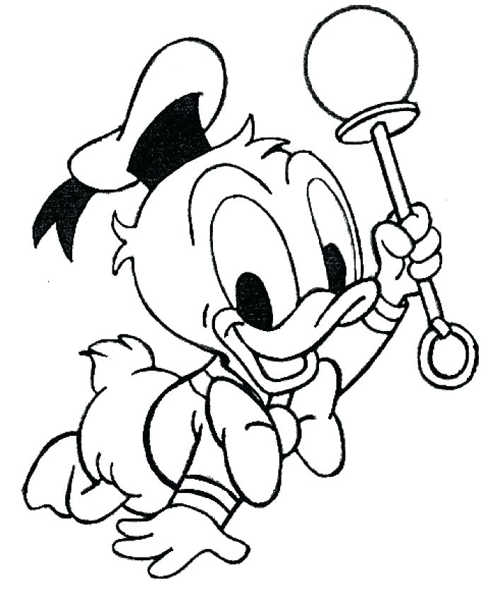 donald duck face coloring page