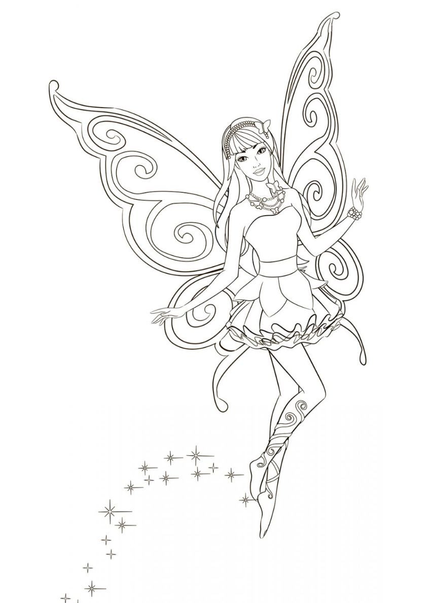 coloring pages and fairy