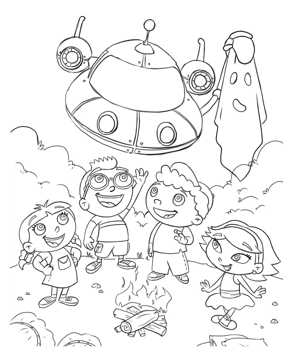 little einsteins annie coloring pages