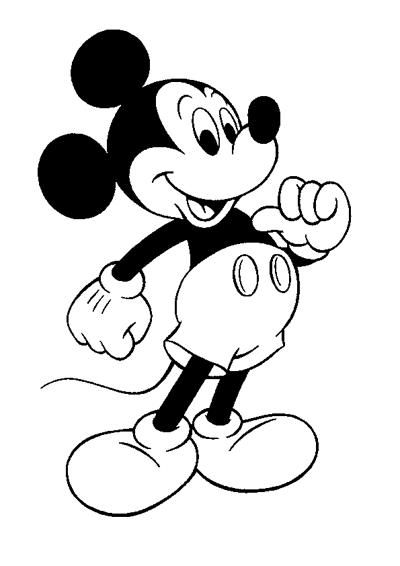 coloring pages of baby mickey mouse