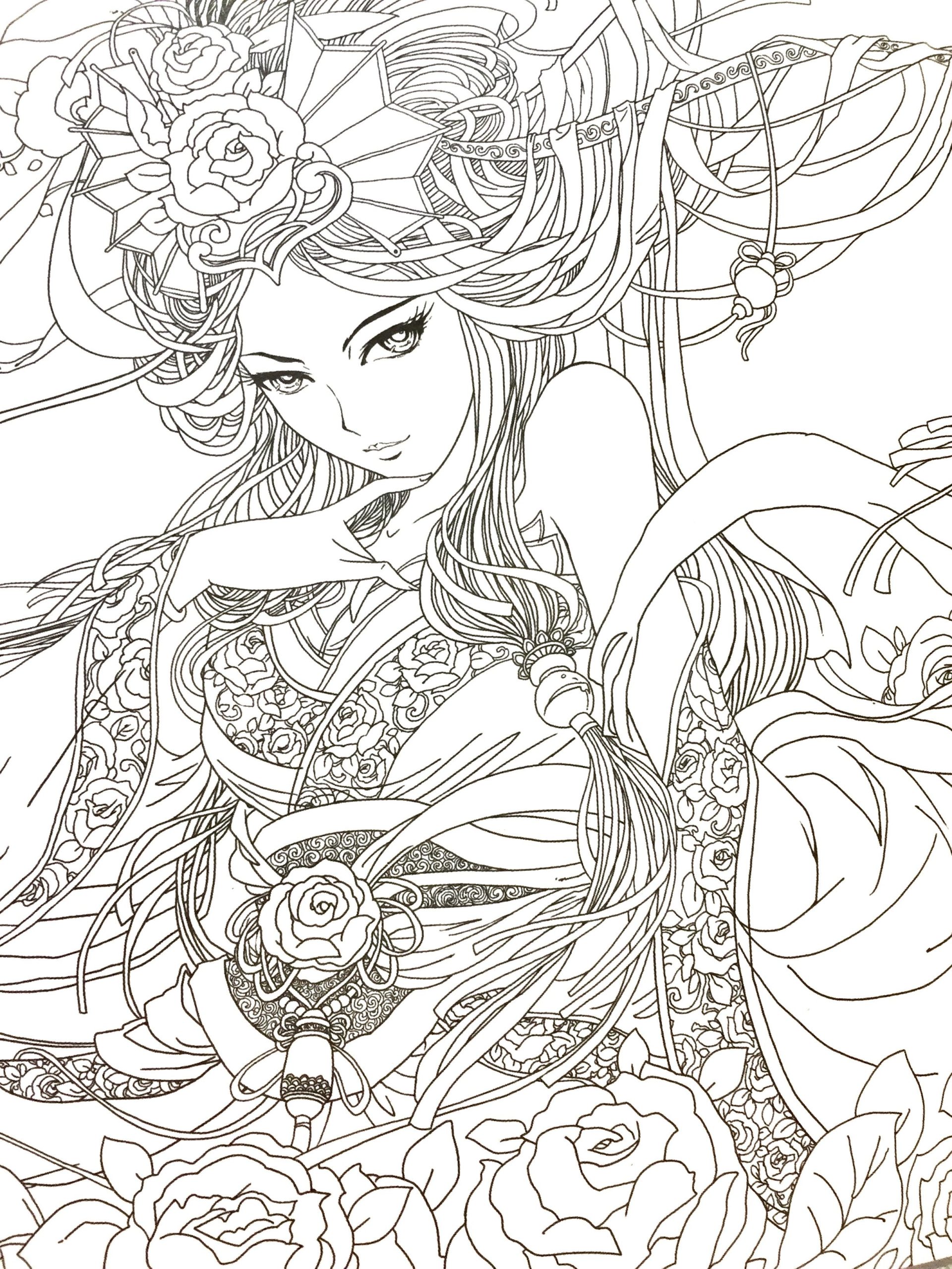 Coloring Pages | Astonishing Anime Coloring Pages For Adults Image