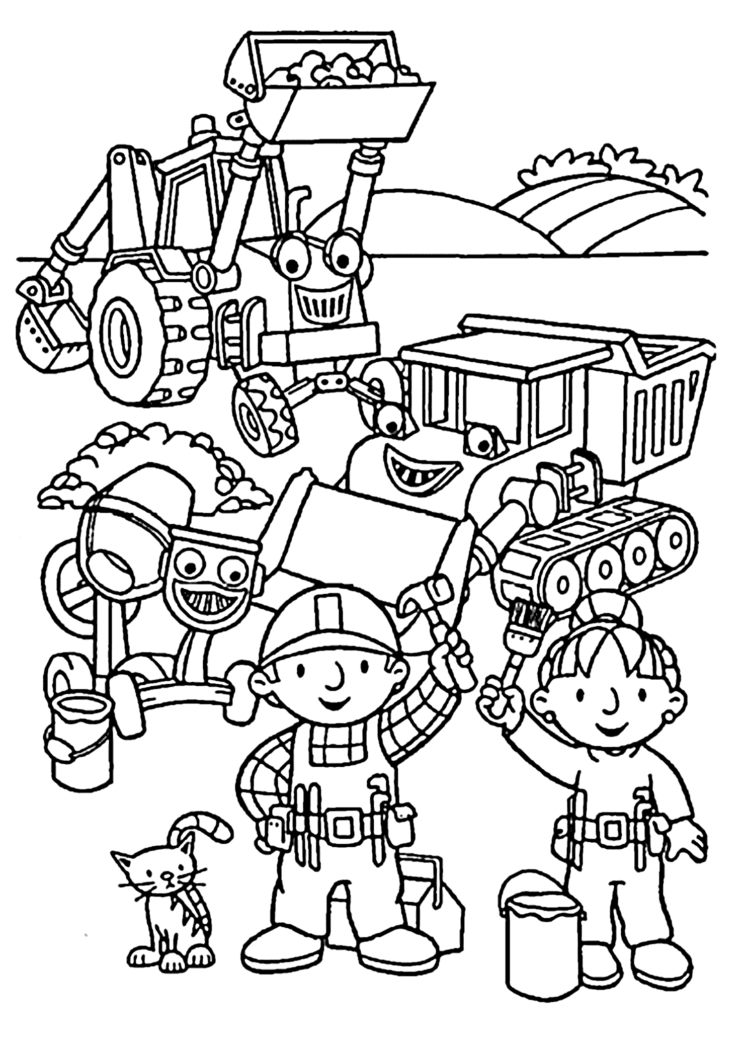 coloring-pages-cartoon-charactors-bob-the-builder-coloring-pages