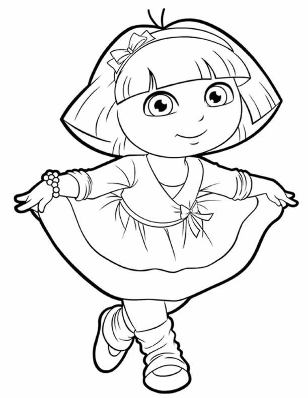 Learn to Draw Dora The Explorer and Boots - Drawing and Coloring Tutorial  for Kids - YouTube