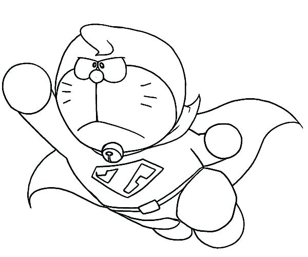 Big and Small Doraemon Coloring Page  ColoringAll