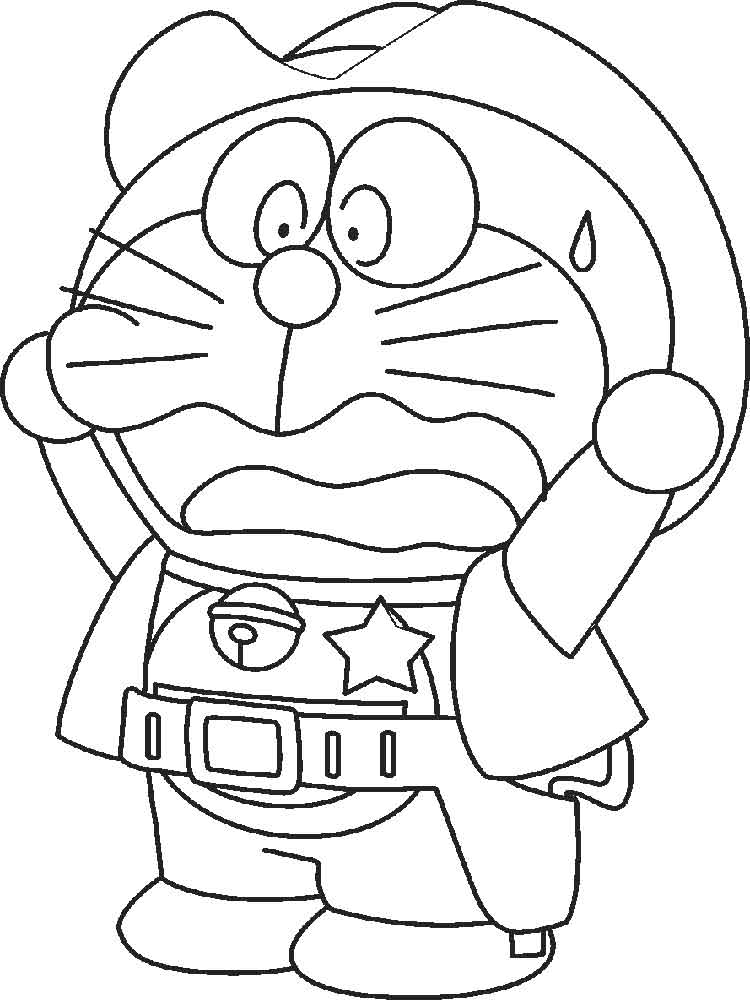 Doraemon Coloring Page  Easy Drawing Guides