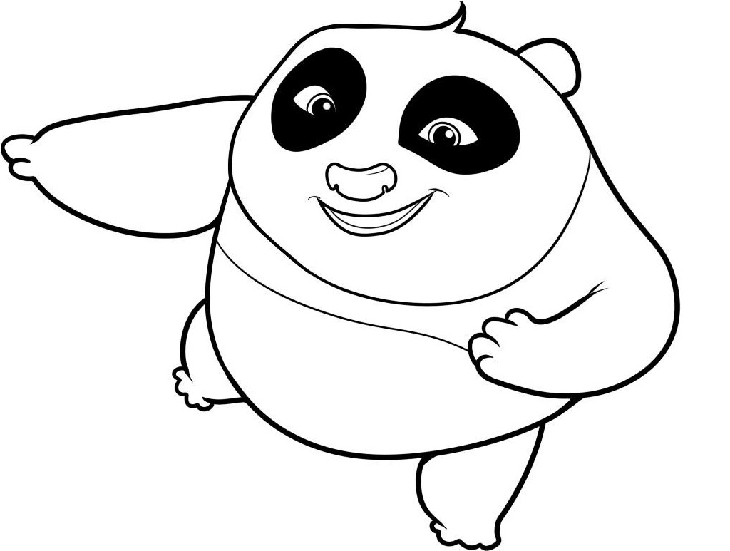 Coloring page - Kung Fu Panda