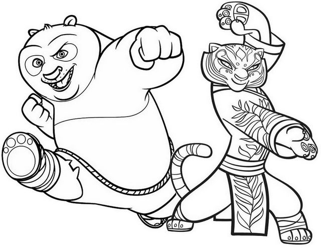 free printable kung fu panda coloring pages