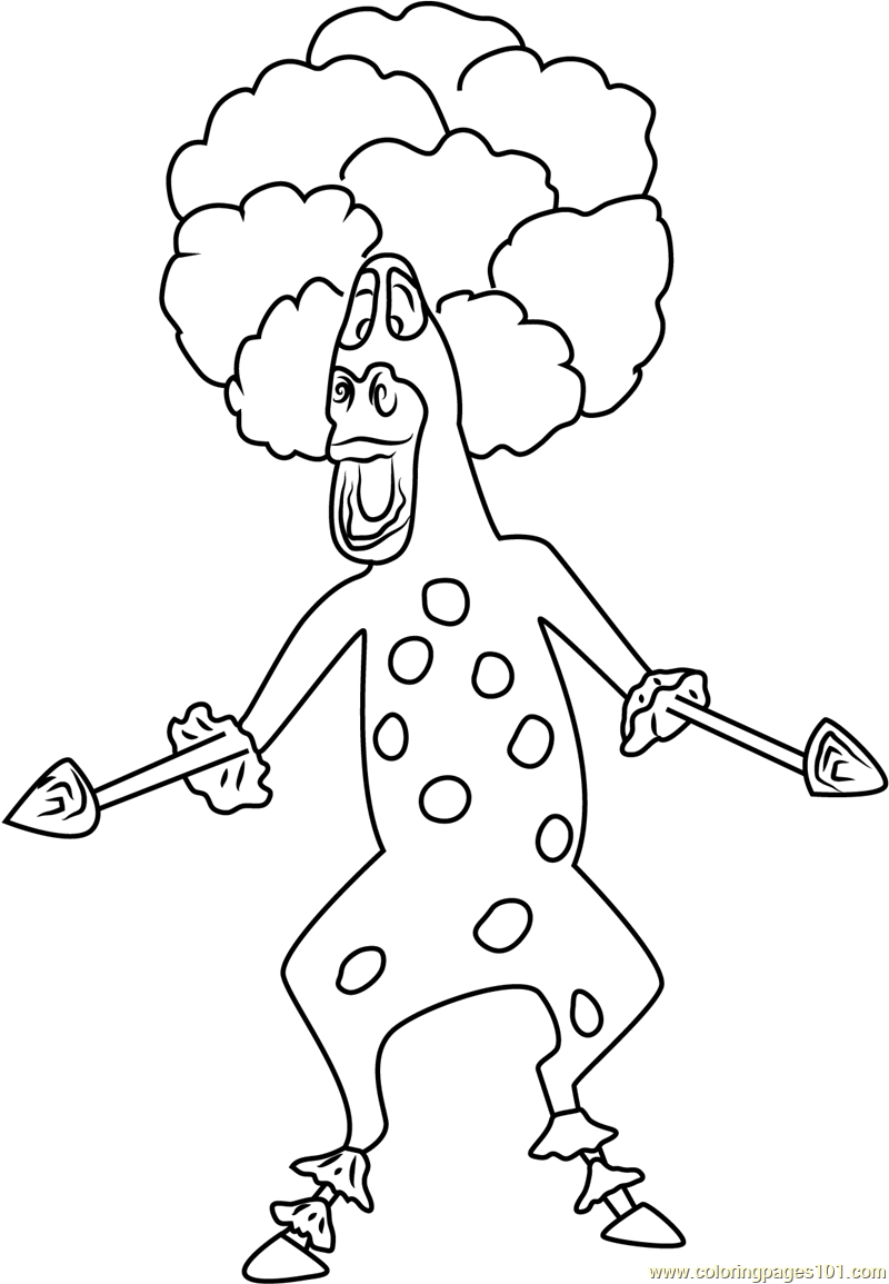 Coloring Pages Alex Madagascar Coloring Pages Colouring Printable