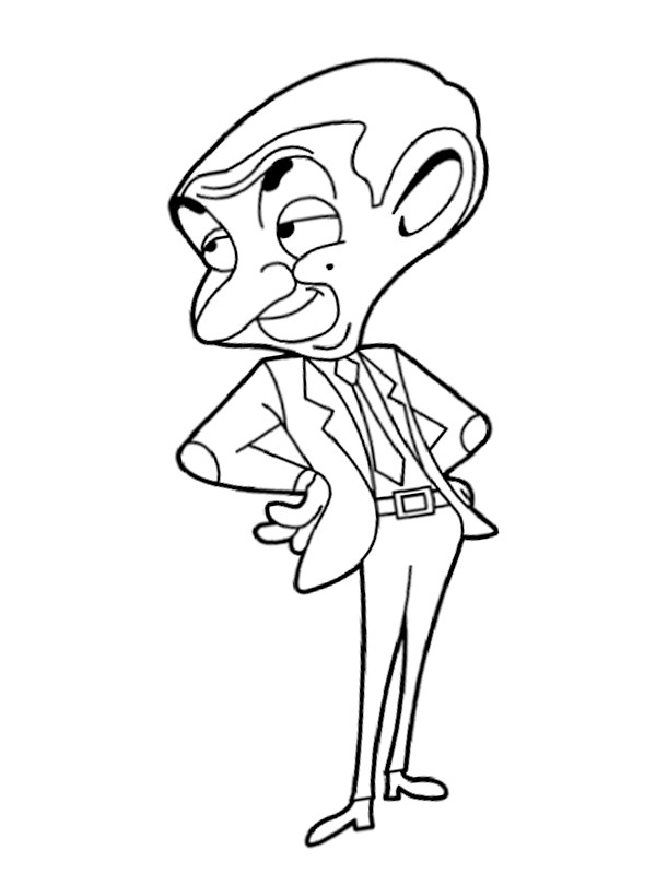 Coloring Pages | Mr Bean Coloring Pages For Little Kids