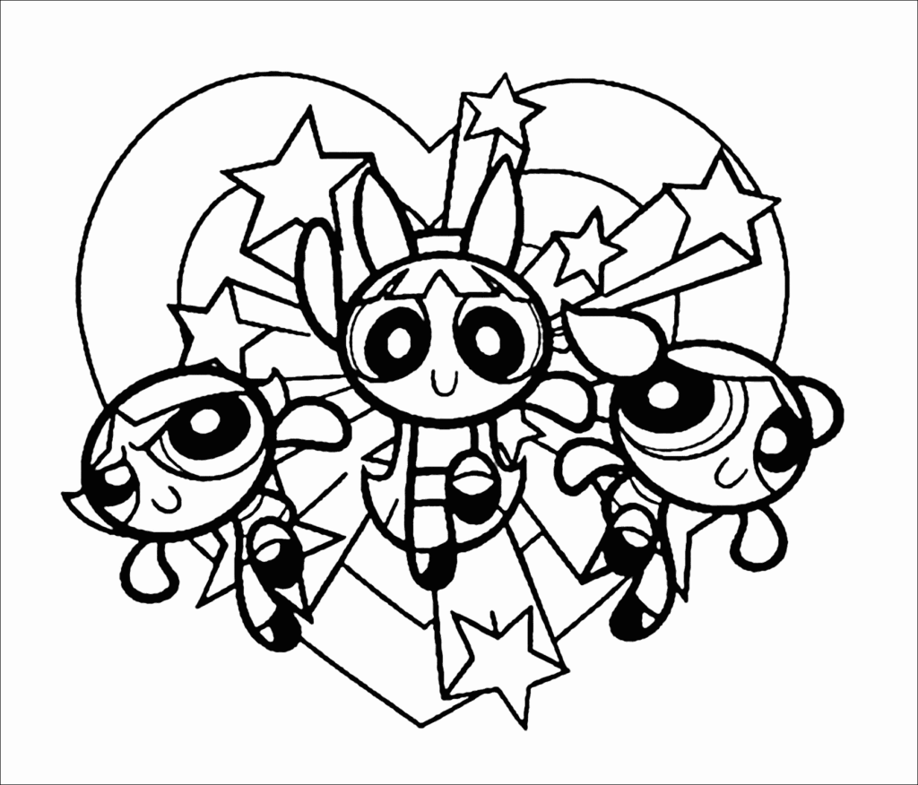 Powerpuff Girls Coloring Pages for Kids - Get Coloring Pages