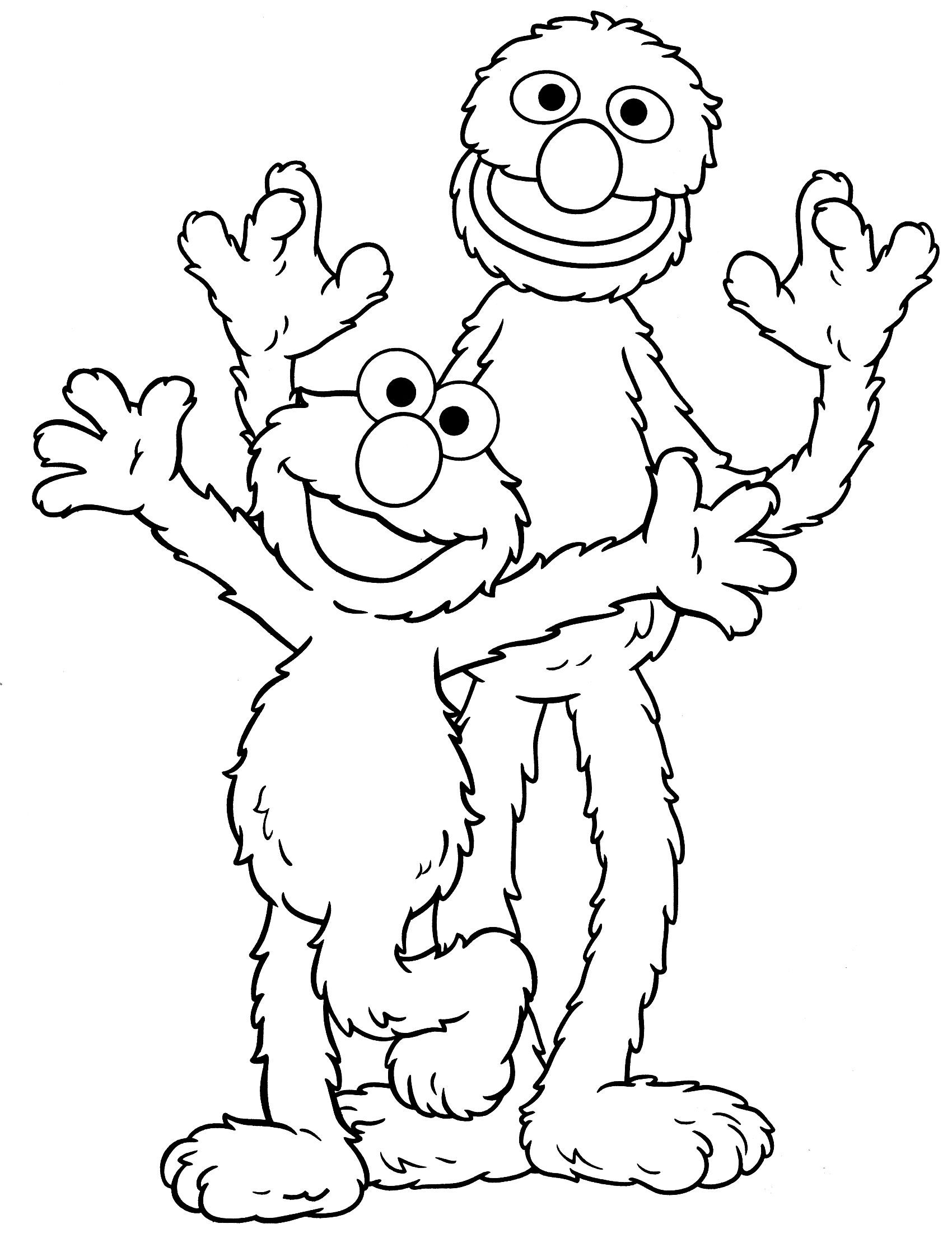 Grover Coloring Page