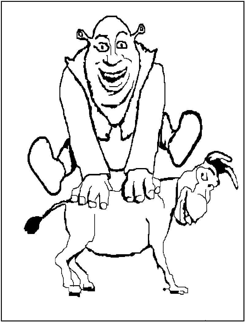 Shrek Coloring Pages Printable for Free Download