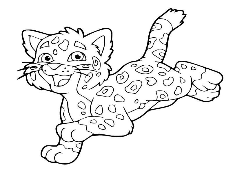 Coloring Pages | Baby Jaguar Coloring Pages