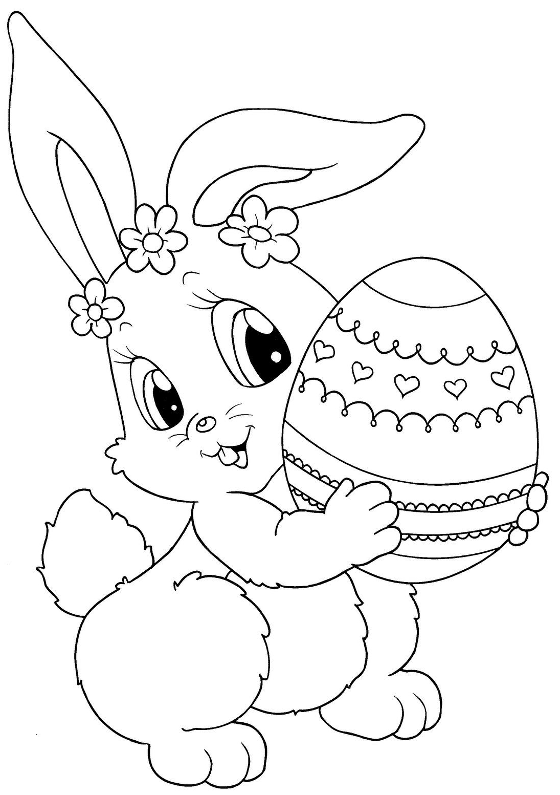 Coloring Pages | Easter Bunny Coloring