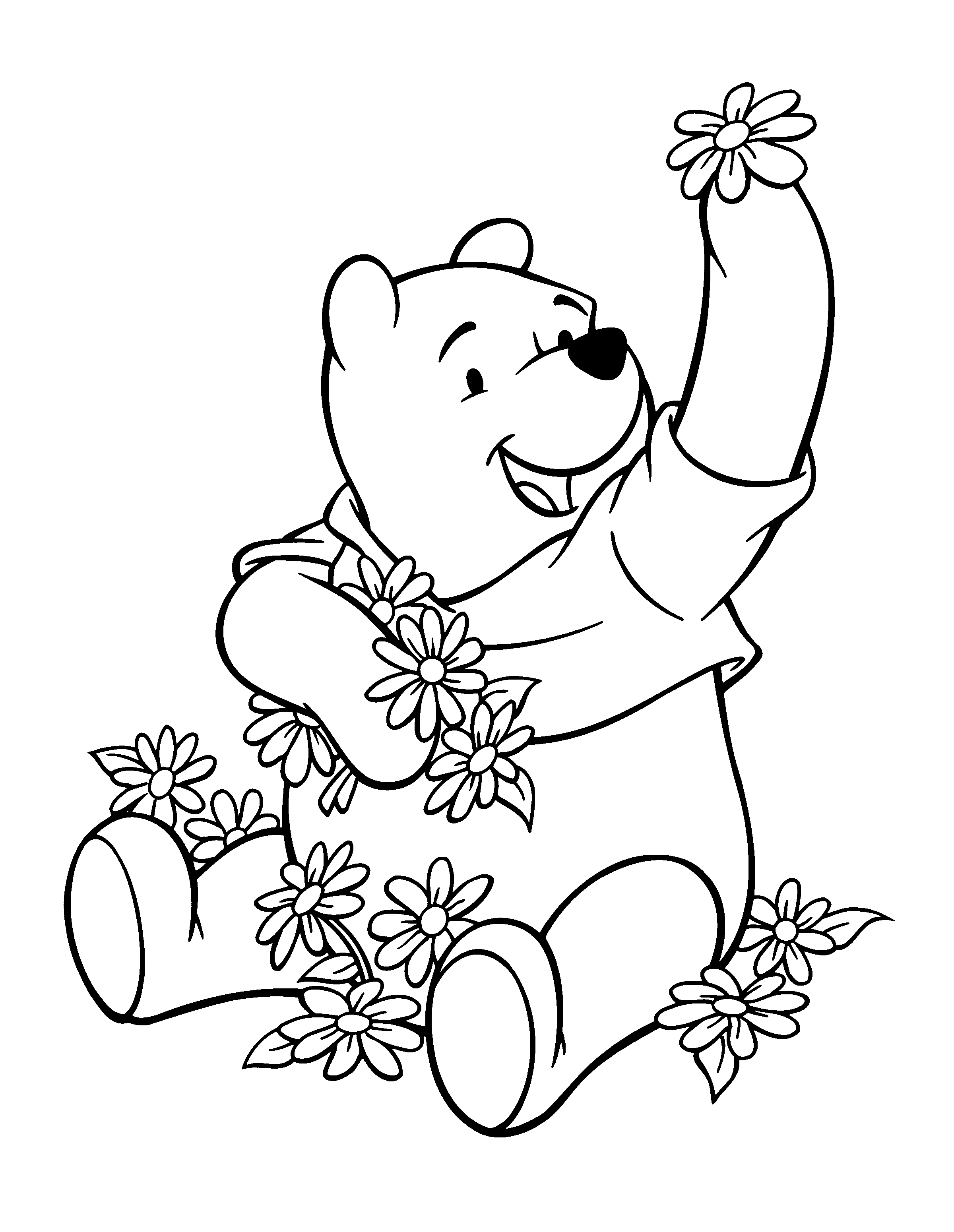 550 Coloring Pages Pooh Bear And Friends  Best Free