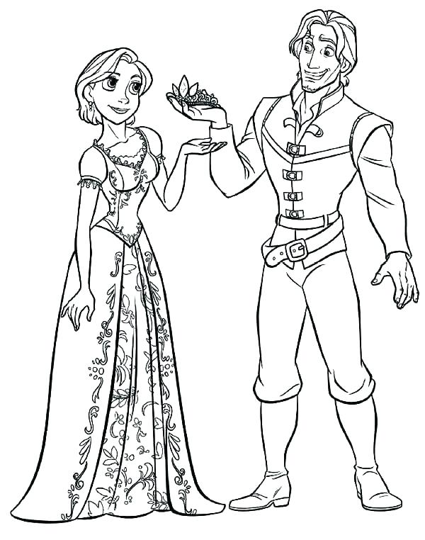 rapunzel baby coloring pages