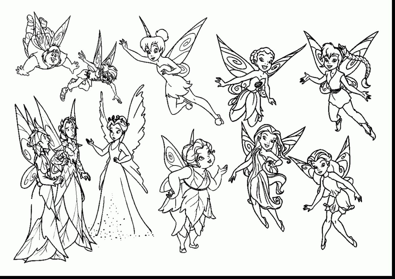 disney coloring pages of tinkerbell