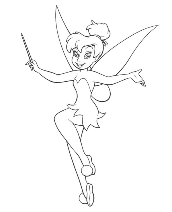 Coloring Pages Disney Coloring Page Tinker Bell