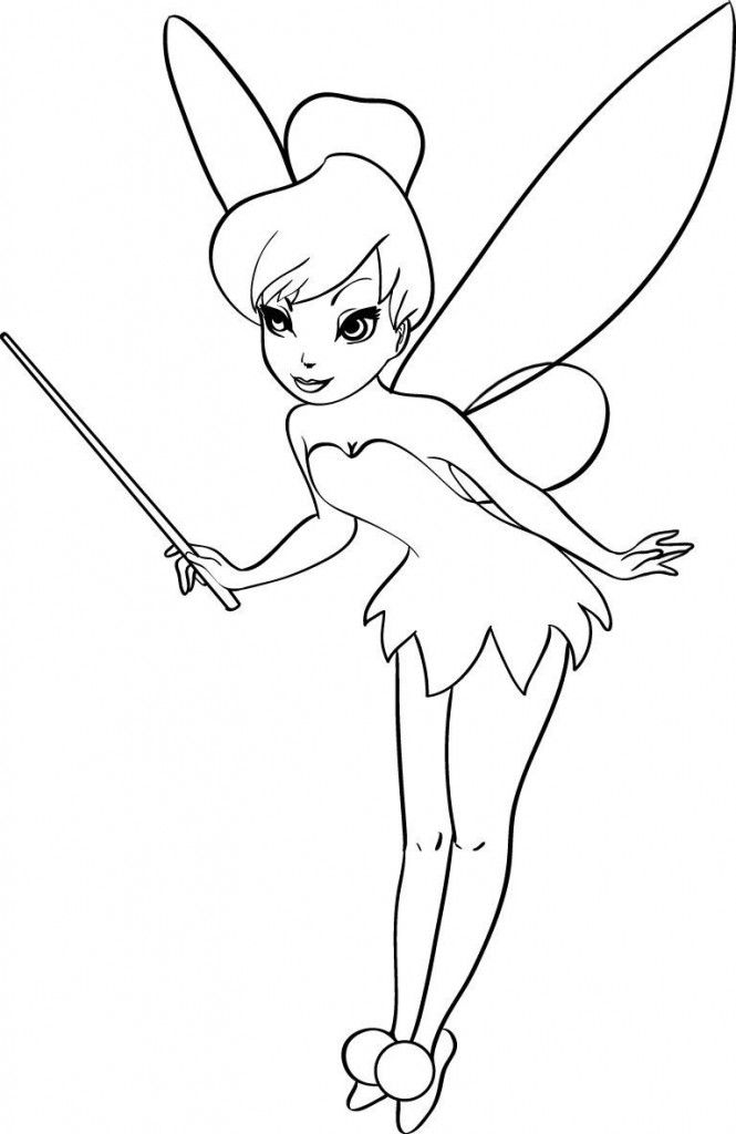 disney coloring pages of tinkerbell