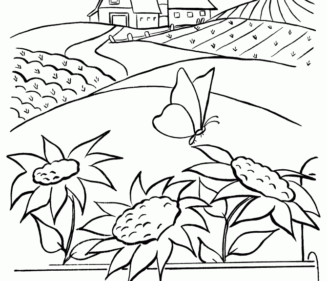 Coloring Pages | Farm Coloring Sheets