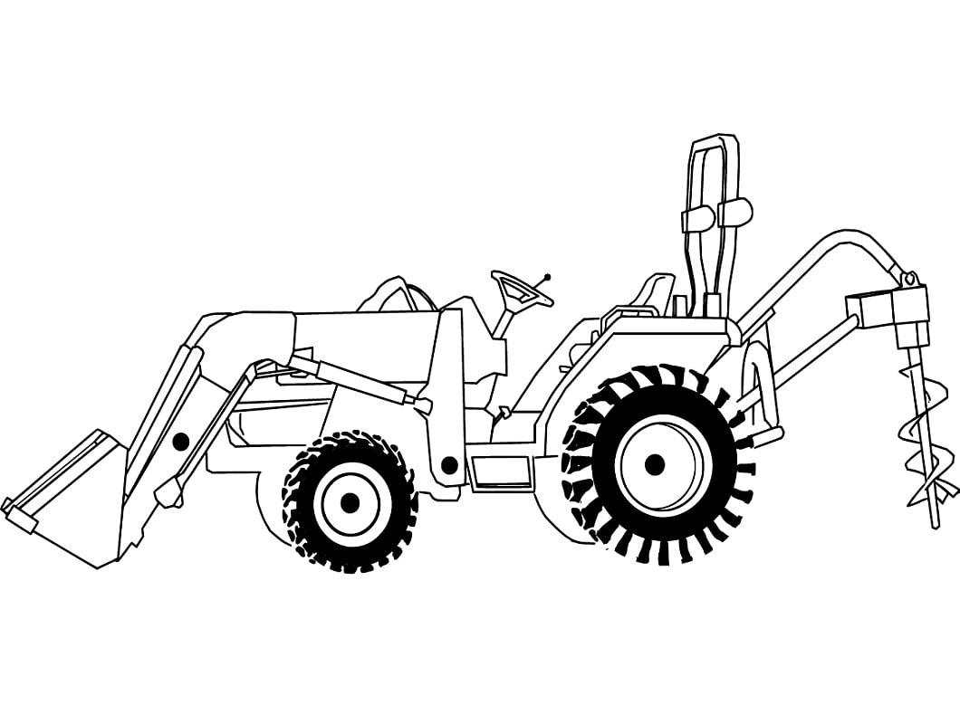 Printable Tractor Coloring Pages