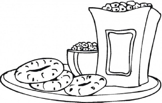 Free Snacks Coloring Pages coloring page