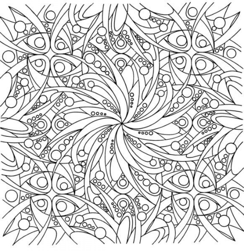 Printable Abstract Coloring Pages Online