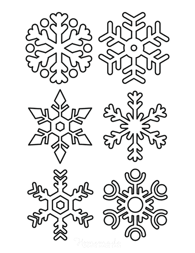 Coloring Pages Snowflake Coloring Page Simple Outline