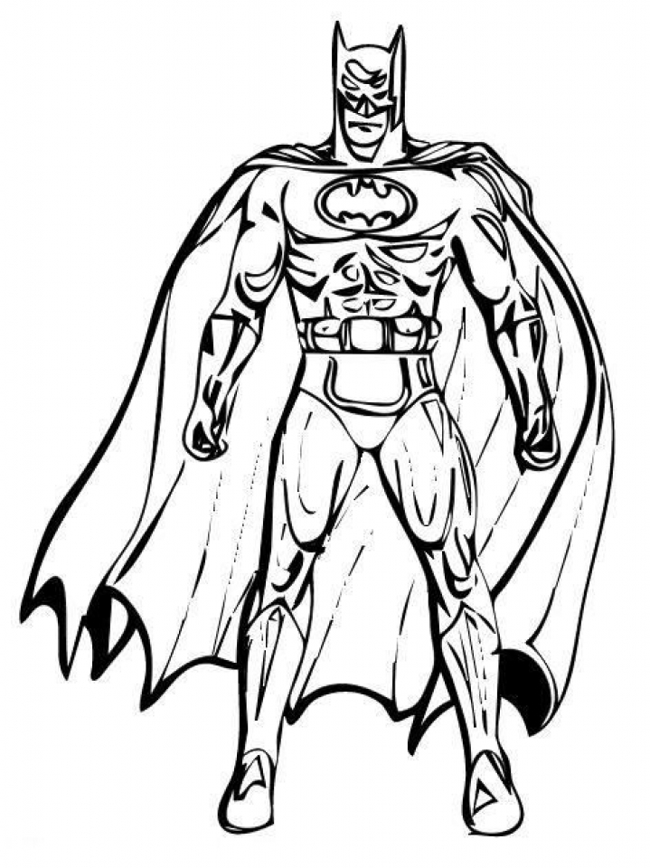 batman coloring book pages