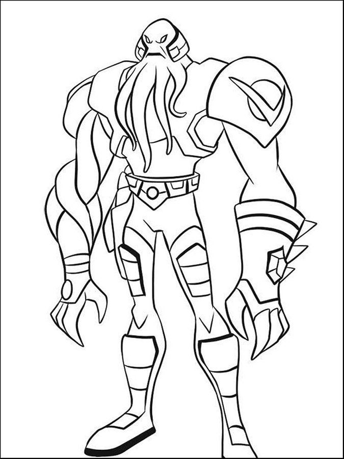 Coloring Pages Printable Ben 10 Coloring Pages