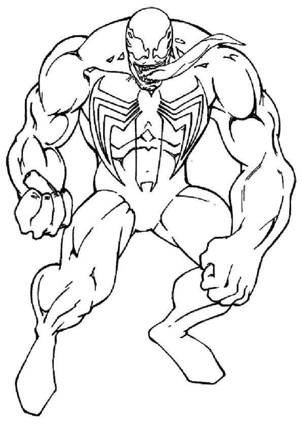 720 Collections Venom Spiderman Coloring Pages Print  HD