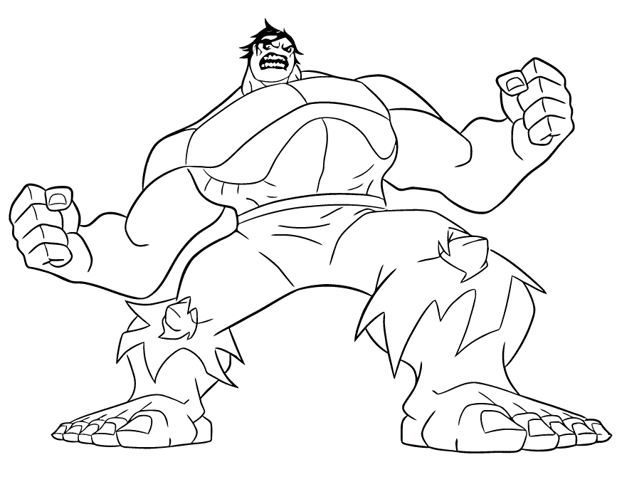 Coloring Pages | Lego Hulk Coloring Page