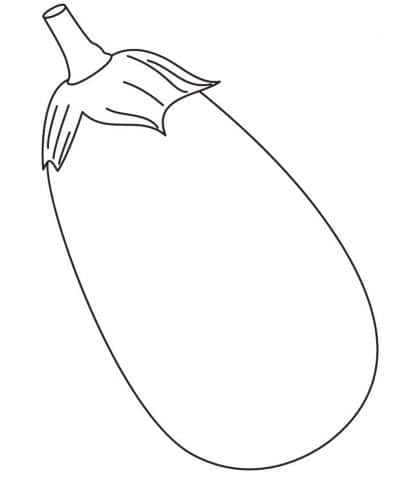 How to Draw an Eggplant Step by Step  EasyLineDrawing