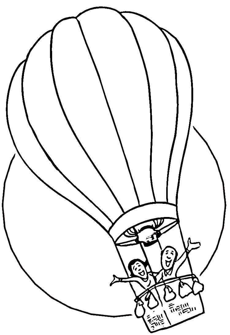 Coloring Pages Hot Air Balloon Coloring Pages Kids