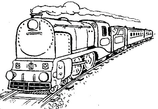 freight trains coloring pages