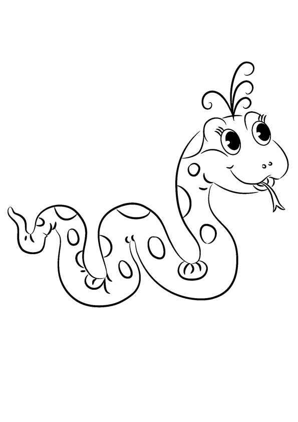 Baby Snake Coloring Pages for Kids coloring page