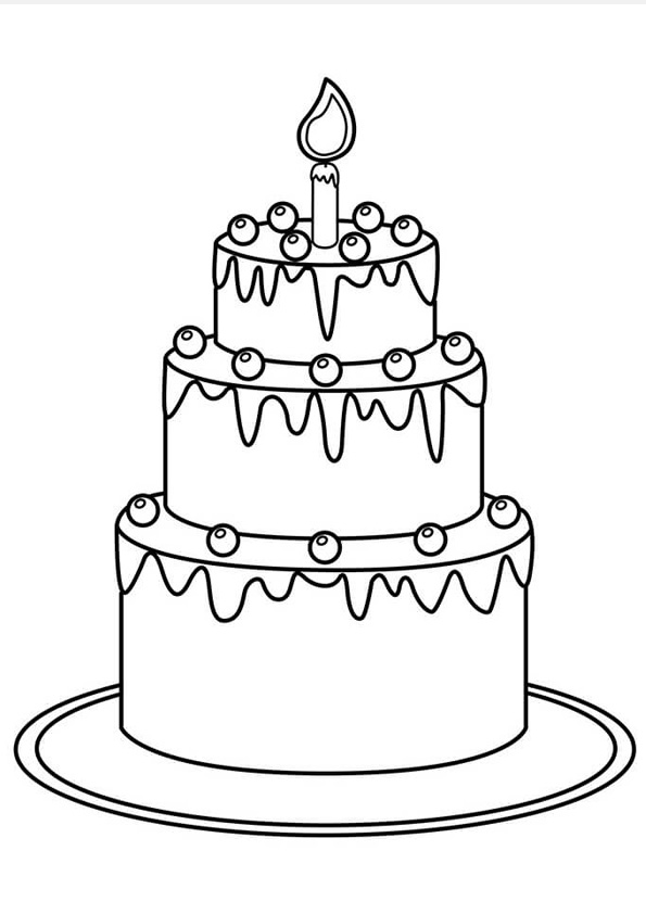 Coloring Pages | Printable Cake Coloring Pages For Kids