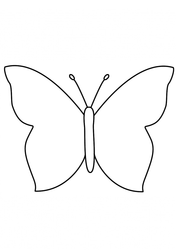 Coloring Pages Printable Butterfly Coloring Pages For Toddlers