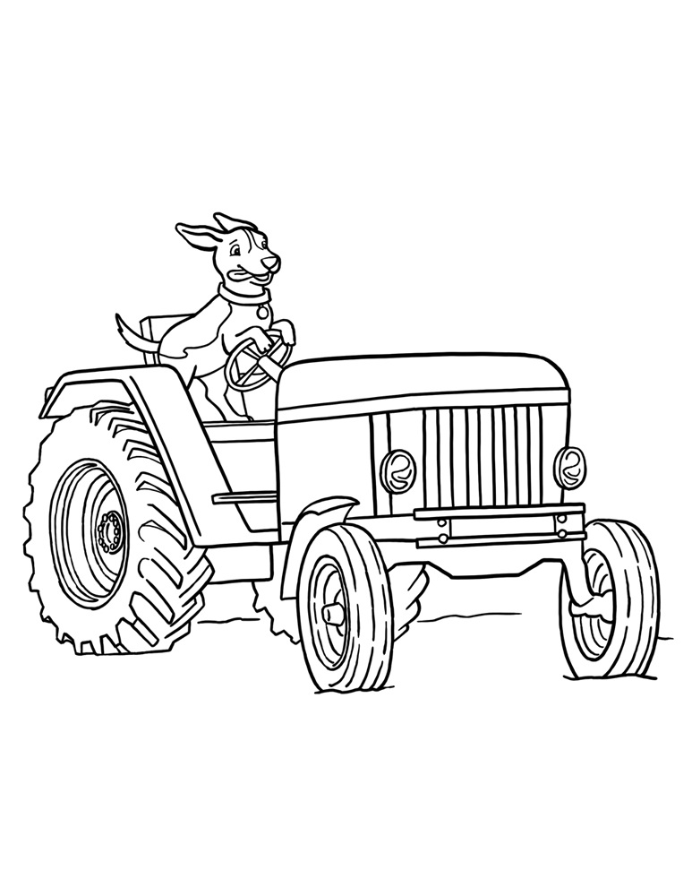 Free Printable Tractor Coloring Pages coloring page