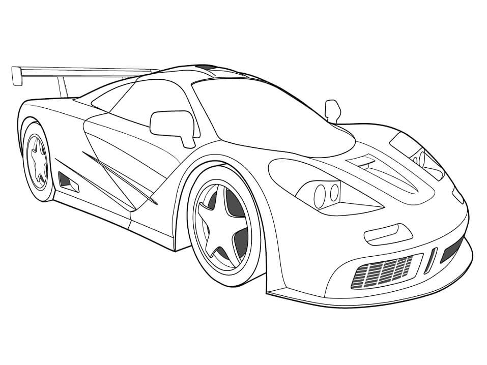 race car coloring pages