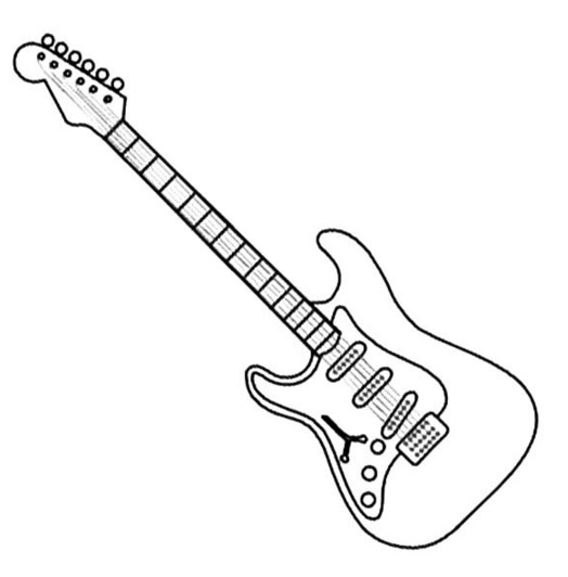 Guitar Coloring Pages Printable for Free Download