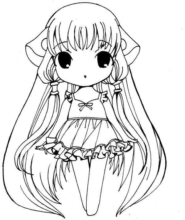 Anime Chibi coloring book to print and online