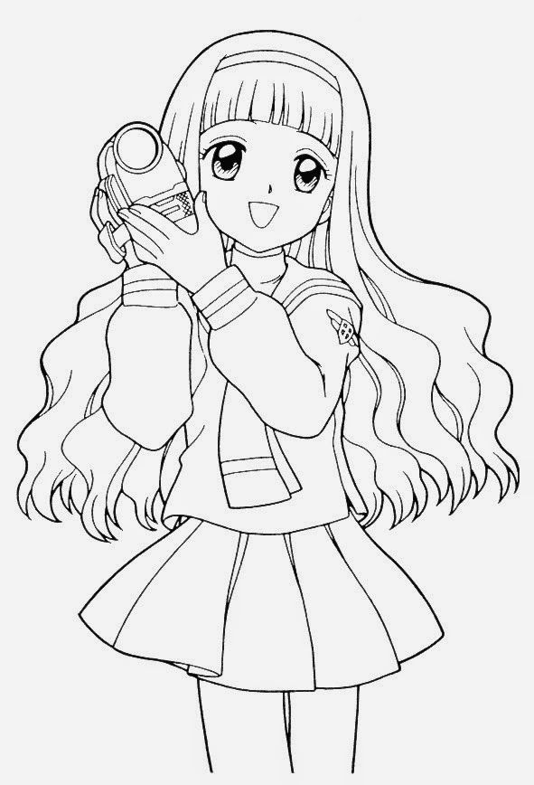 20 Free Printable Anime Girl Coloring Pages  EverFreeColoringcom