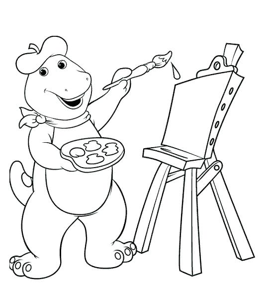 dibujos para pintar Barney coloring pages coloring page