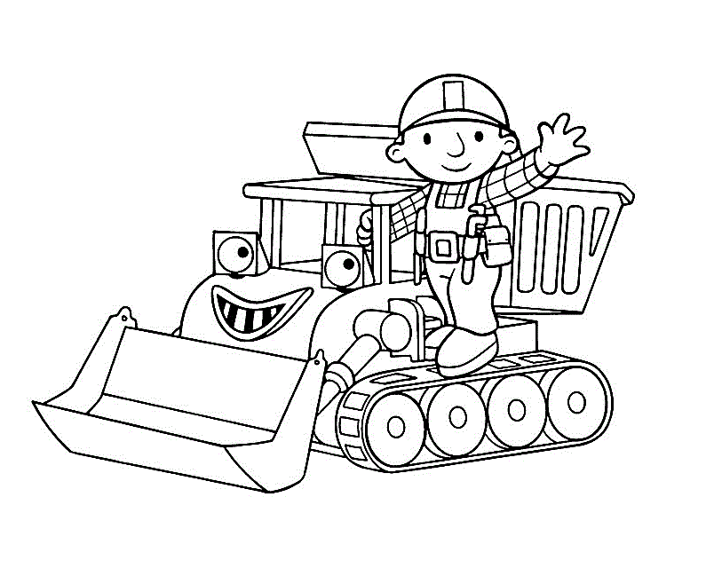 Bob The Builder Coloring Page coloring page